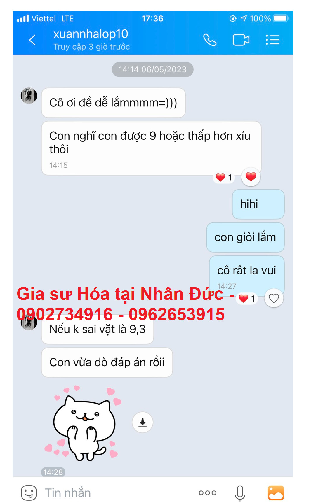 gia sư dạy môn hóa giỏi
