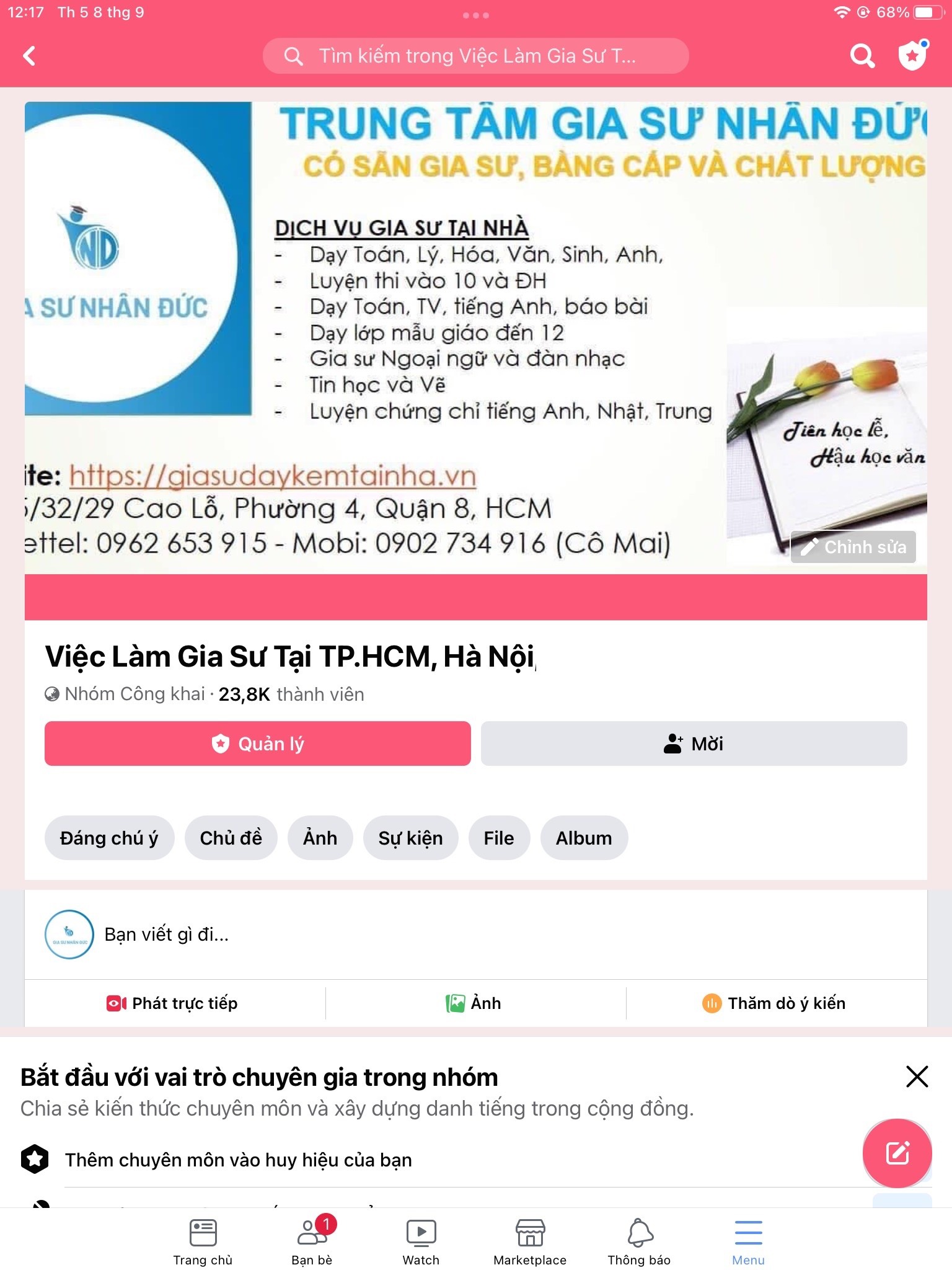 gia sư tiếng anh tại nhà