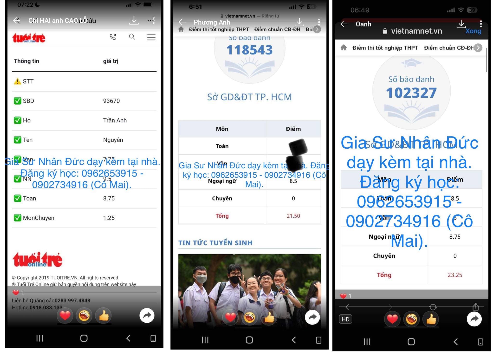gia sư dạy kèm lớp 9