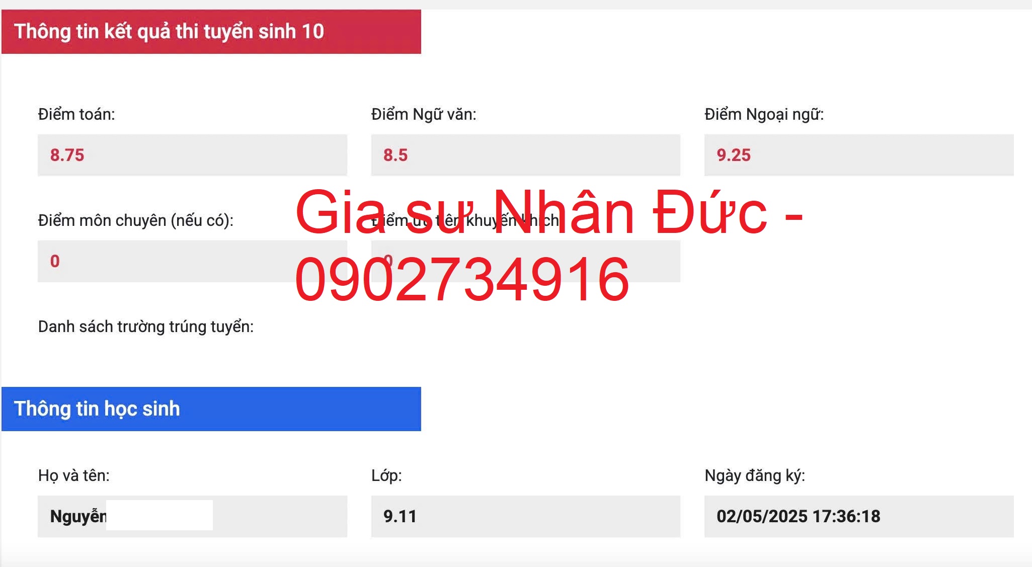trung tâm gia sư nhân đức