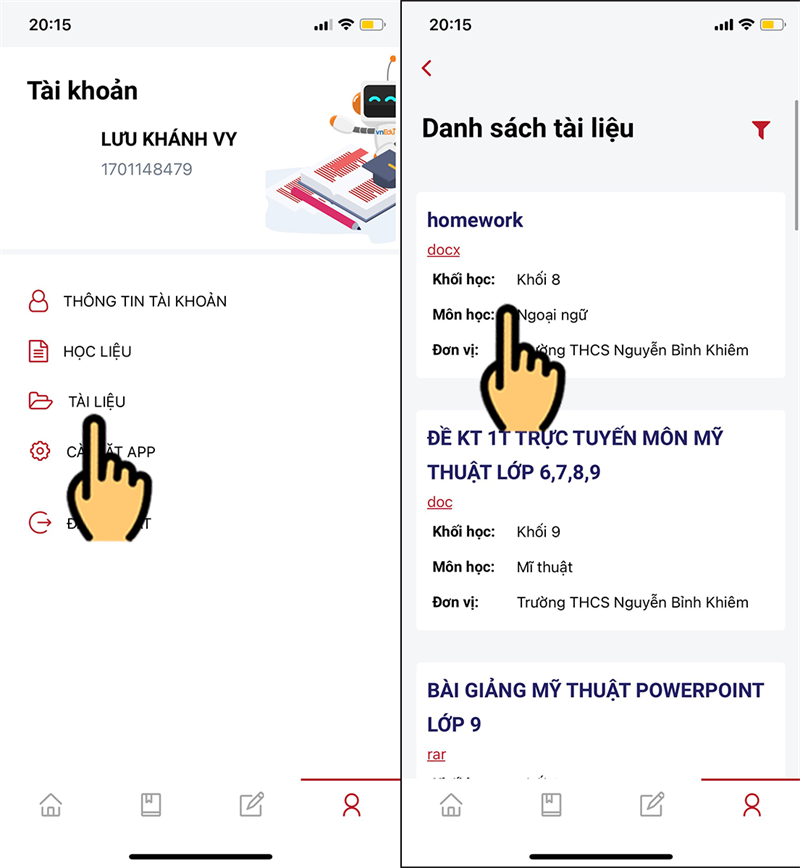 vnEdu-LMS Ứng dụng học online thi trực tuyến cho học sinh